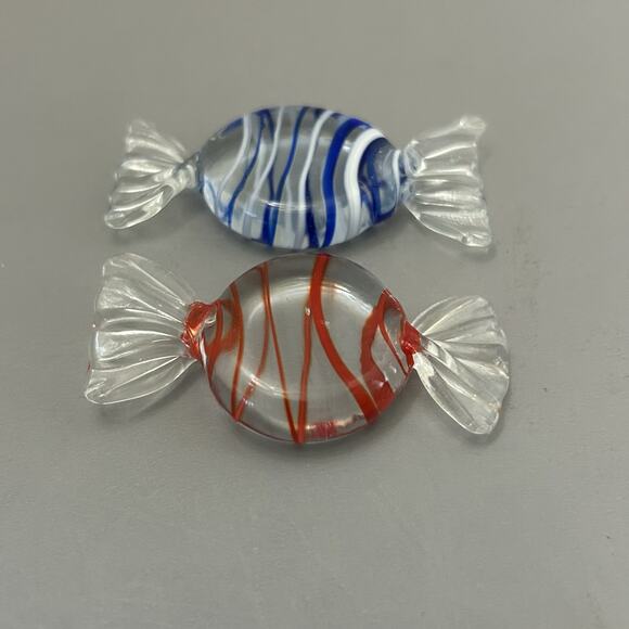 Lillian Vernon Glass Candy Handcrafted Set of 6 Vintage - Picture 3 of 5